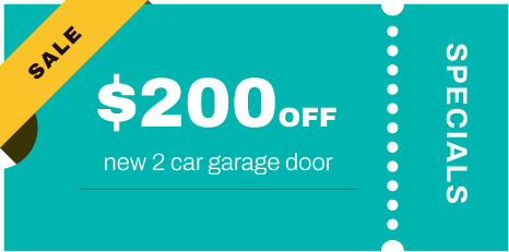 $200 Off - New 2 Car Garage Door