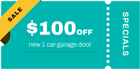 $100 Off - New 1 Car Garage Door