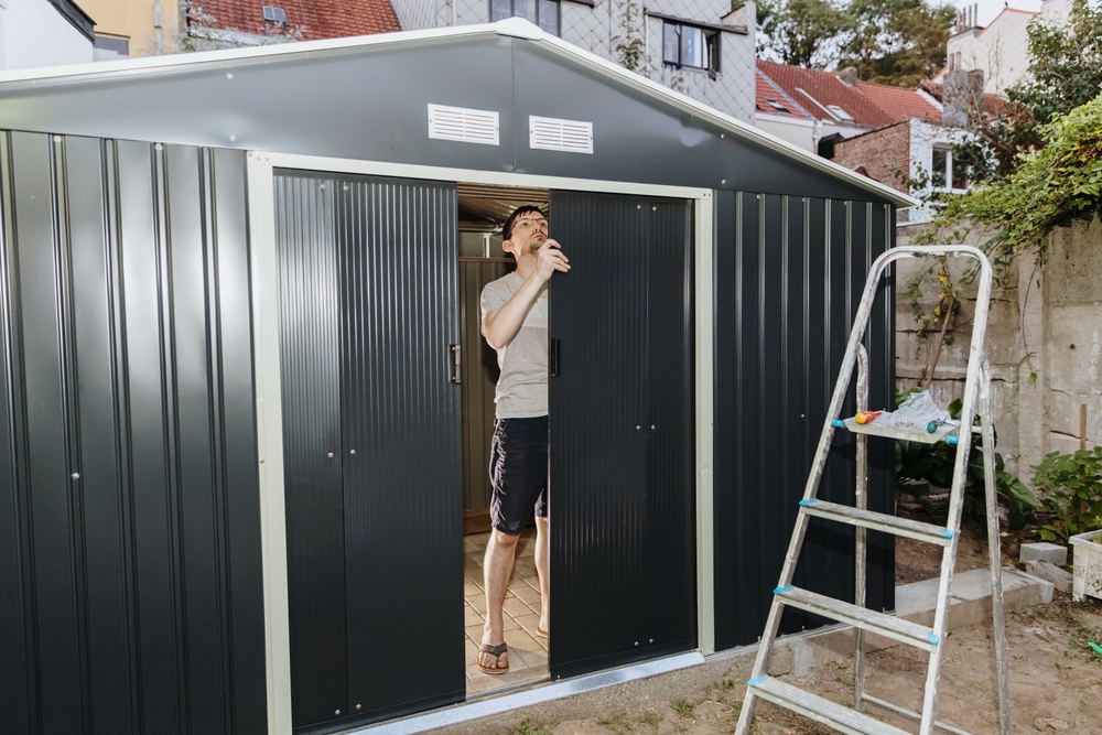 technician following precision guide to garage door replacement for lasting performance